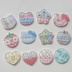 Nuevos Botones Estampados a Cuadros, Materiales para Manualidades, Accesorios para Ropa, Zapatos, <span class=keywords><strong>Calcetines</strong></span>, Dijes para <span class=keywords><strong>Crocs</strong></span>, Venta al Por Mayor - Product Image 1