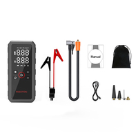 Démarreur de voiture en plastique haute capacité 6000 mAh avec compresseur d'air 150 PSI, gonflage rapide, booster de batterie portable d'urgence et lumière LED