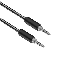 Câble Audio tressé en feuille d'étain, 3.5MM, câble mâle à mâle, AUX vidéo, pour casque d'écoute, enceinte de téléphone, voiture, MP4