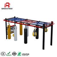 Support de rail en I croisé sur mesure pour chariot, cadre mobile robuste pour sac de frappe, idéal pour club de MMA