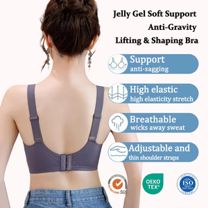 Hot Seller Custom Women's <b>Bras</b> Breathable Polyamide Knitted Wire-Free 3/4 <b>Cup</b> Seamless Soft Supportive Lifting &Enhancing Design - Product Image 2