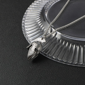 Collier pendentif de mode pour femme, bijoux fins, collier en acier inoxydable, style romain - Product Image 2