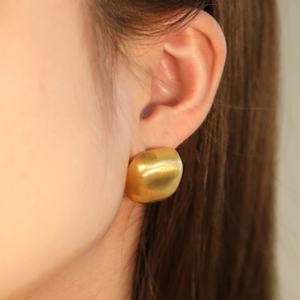 Aretes Ason Chunky para Mujer, Chapados en Oro de 18K, con Bola Hueca Grande, Hipoalergénicos, de Acero Inoxidable, Diseño de Autor - Product Image 1