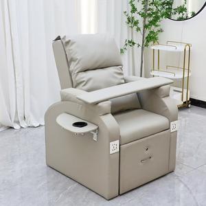 Sillón de pedicura eléctrico de nuevo diseño con lavabo de cerámica, sillón reclinable de masaje, sillón de pedicura con masaje para salón de uñas - Product Image 6