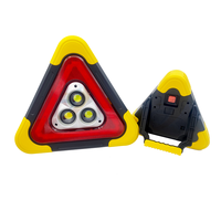 Triangle d'avertissement d'urgence pour voiture Signal lumineux de signalisation triangulaire clignotant pour voiture