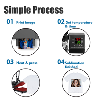 Papel de transferencia de calor por sublimación M R.R Premium para EPSON y Sawgrass 105gsm A4 8,25 ''X 11,69'',100 hojas por paquete