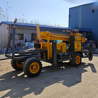 Plateforme de forage de puits d'eau 300 mètres, plateforme de forage minière entièrement hydraulique, machine de forage rotative pour trous à vendre
