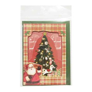 Customized Factory Xmas Invitation Card With Handmade 3D Card With Envelope Packaging Personalized Gift