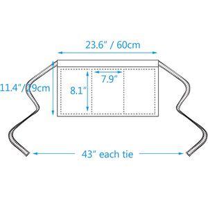 Tạp dề nửa thân màu đen chống thấm nước chất liệu cotton polyester, có túi, in logo tùy chỉnh, dùng cho phục vụ nhà hàng, quán bar, quán cà phê - Product Image 6