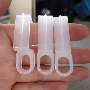 Square Tube Windproof Hooks For <b>Clothes</b> <b>Racks</b> Plastic 25x25mm Detachable Wardrobe Use - Product Image 4
