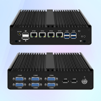 Mini PC industriel X86 sans ventilateur H16 I3 7100U I5 8250U I7 8550U avec 4 ports RS232, 2 ports RS485, 6 ports COM, DDR4, 4 ports 1G I211, Centos embarqué