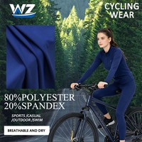 Tela Interlock de Poliéster y Spandex de Secado Rápido, Suave y Elástica, Personalizable, con Cartas de Colores Gratuitas para Camisetas y Leggings de Ciclismo