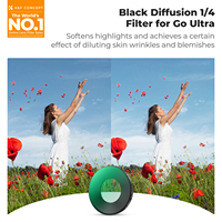 Filtre CPL diffuseur noir 1/4 anti-reflet multicouche en verre optique HD compatible K&F Concept avec Insta360 Go Ultra