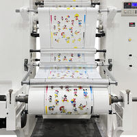 Machine d'impression flexographique de type empilable 4 couleurs 100m/min pour films plastiques, films rétractables, BOPP, PET, PE, Nylon