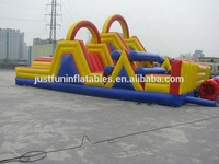 3 pièces géant adulte extérieur arrière-cour gonflable course d'obstacles défi fête location à vendre