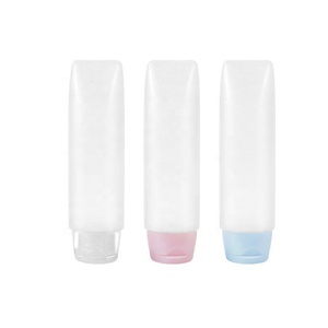 Eco Friendly PE <b>Plastic</b> <b>Tubes</b> Transparent Matte Cream Skin Care Container Cosmetic Soft Lotion Packaging - Product Image 6