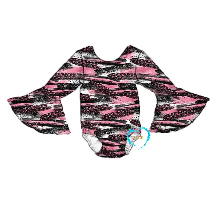 Toddler Hồng Leopard Tie Dye Thiết Kế Ballet <span class=keywords><strong>Leo</strong></span> Tùy Chỉnh <span class=keywords><strong>Thời</strong></span> <span class=keywords><strong>Trang</strong></span> Cô Gái Chuông Tay Áo <span class=keywords><strong>Leo</strong></span> Bán Hot Ship Nhanh Nhung Toddler Leos