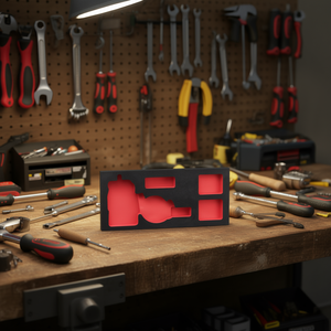 519 M 943PC1V <b>Tool</b> <b>Storage</b> Insert Red Molded Foam Tray For Organized Equipment Holding - Product Image 3