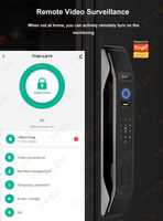 Serrure intelligente à reconnaissance faciale 3D, entièrement automatique, WiFi, application Tuya, mot de passe numérique, stockage sur carte mémoire, alliage d'aluminium pour la maison