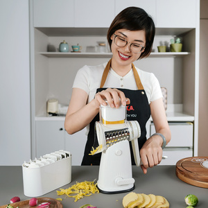 <span class=keywords><strong>Râpe</strong></span> <span class=keywords><strong>à</strong></span> <span class=keywords><strong>fromage</strong></span> manuelle rotative multifonctionnelle avec poignée pour fruits et légumes, <span class=keywords><strong>râpe</strong></span> <span class=keywords><strong>à</strong></span> tambour rotative - Product Image 1