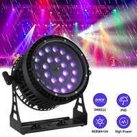 Zoom led extérieur étanche 18pc 18w RGBWAUV 6 en 1 IP65