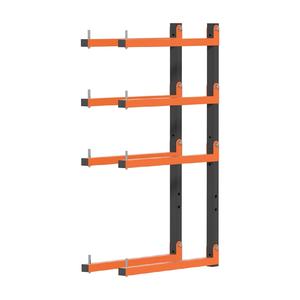 Étagère murale amovible pour outils de jardinage en métal de qualité industrielle, 4 niveaux, capacité de 520 livres, robuste et durable - Product Image 1