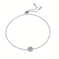 Collier en argent 925 de qualité supérieure avec 1CT D blanc VVS Moissanite 45CM collier boucle d'oreille ensemble de bijoux pour la saint-valentin présent