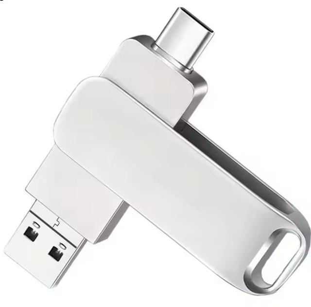 Type-c 2.0 3.0 Pen Drive 16GB 32GB 64GB 128GB 2 in 1 Metal USB-C USB Flash Drive Free Laser Logo for Phone 1TB 2TB