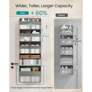 ที่เก็บของแขวนประตู 9 ช่อง ชั้นวางของแบบพับได้ สำหรับแขวนหลังประตูหรือผนัง - Product Image 3