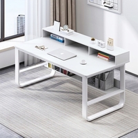 Nouveau bureau extensible en bois avec étagère pour étudiants et jeunes, ensemble de bureaux d'ordinateur de luxe pour la maison