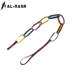 Cadena de Escalada Al-Nasr de 140 cm, Poliéster, 4 Anillas en D, Equipo de Montañismo para Exteriores - Product Image 1
