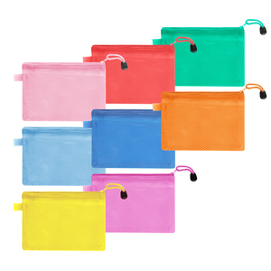 12 Bolsas de Malla Plástica con Cierre, Impermeables, para Documentos Tamaño B8, Organizador para la Escuela, Viajes y Almacenamiento - Product Image 2