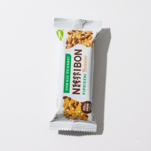 Emballage alimentaire thermoscellable pour barres de beurre de cacahuète, emballage pour barres chocolatées, sachet à fermeture arrière - Product Image 2