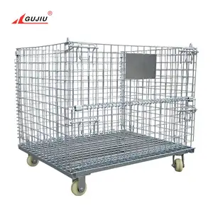 Chariot de Cage à roulement, ml, pour le stockage des animaux de compagnie, maille en acier, conteneur métallique, accessoire industriel