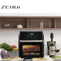Freidora de Aire Eléctrica Digital de 12L con Control Digital, Revestimiento Antiadherente de PTFE, Protección Contra Sobrecalentamiento, Fácil Limpieza, Calentamiento Rápido para Uso Doméstico