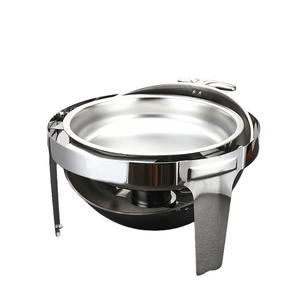 Klassieke Roestvrijstalen Roll Top Gold Chafing Schotel 6,8 L Elektrische Voedselwarmer Voor Buffet Catering Hotels Feesten Bruiloften - Product Image 3