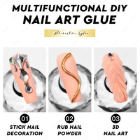 JTING 30g Gel Colle Transparente pour Strass Ongles, Adhésif Puissant pour Breloques Ongles, Gel Strass 3D, Gel Cristal, Fournisseur Ongles ODM/OEM