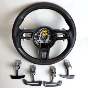 Volant personnalisé en fibre de carbone pour <span class=keywords><strong>Porsche</strong></span> 911 991 992 718 Cayenne Macan Panamera Taycan <span class=keywords><strong>GT3</strong></span> <span class=keywords><strong>RS</strong></span> – Amélioration Plug & Play (ancien vers nouveau) - Product Image 2