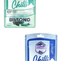 Sachet en Mylar imprimé sur mesure de qualité alimentaire avec trou de suspension, fermeture à 3 côtés, pour biltong et viande séchée