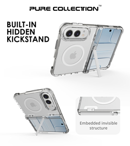Funda Protectora Rígida Transparente Magnética Resistente para Teléfono Apple iPhone 18 Duo Ultra Fold, Anti-caídas, con Soporte - Product Image 2