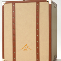 Coffret Cadeau de Luxe Classique en Cuir PU Noir Clouté, Style Valise, pour Clients Corporatifs