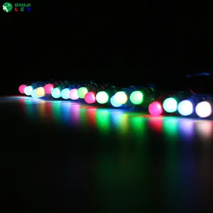 Holiday Lighting DC24V Input Waterproof RGB Pixel Led Bullet String Light For Christmas Tree Decor