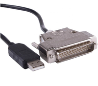 Câble Null Modem USB vers DB-25 mâle CNC DNC FTDI avec contrôle de flux logiciel CNC-SW-25M
