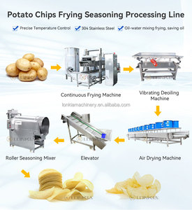 Công nghiệp chuối Rau Trái Cây chip làm khô không khí làm mát dòng gia vị liên tục doritos đồ ăn nhẹ Nồi chiên máy - Product Image 2