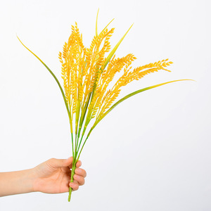 Espigas de Trigo Artificiales Flower Delight, Amarillas, de Plástico Suave, Alta Simulación, Decoraciones para Bodas y Hogar - Product Image 4