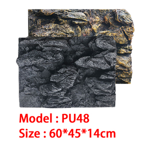 Decoración de Roca <span class=keywords><strong>3D</strong></span> para Terrario de Reptiles y Peces, <span class=keywords><strong>Fondo</strong></span> de 60x45cm, Material PU Ecológico - Product Image 5