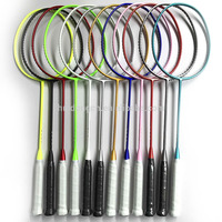 Ensemble de raquettes de badminton de sport d'approvisionnement d'usine en gros personnaliser le logo raquettes de badminton pour s'amuser en famille