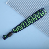 Bracelet personnalisé en polyester tissé avec impression par sublimation, bracelet en tissu à usage unique pour événements et festivals