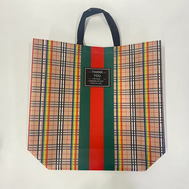 Wholesale Bags Supplier High Quality Custom Reusable Recycled Eco Friendly Non Woven Grocery Shopping Tote Bag De Colores