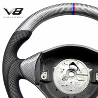 Volant sport en fibre de carbone véritable V8carbon pour BMW Série 3 Coupé M3 E36, pièces auto modifiées, style racing, personnalisé